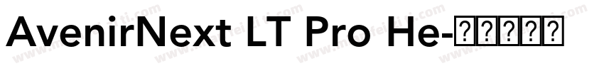 AvenirNext LT Pro He字体转换